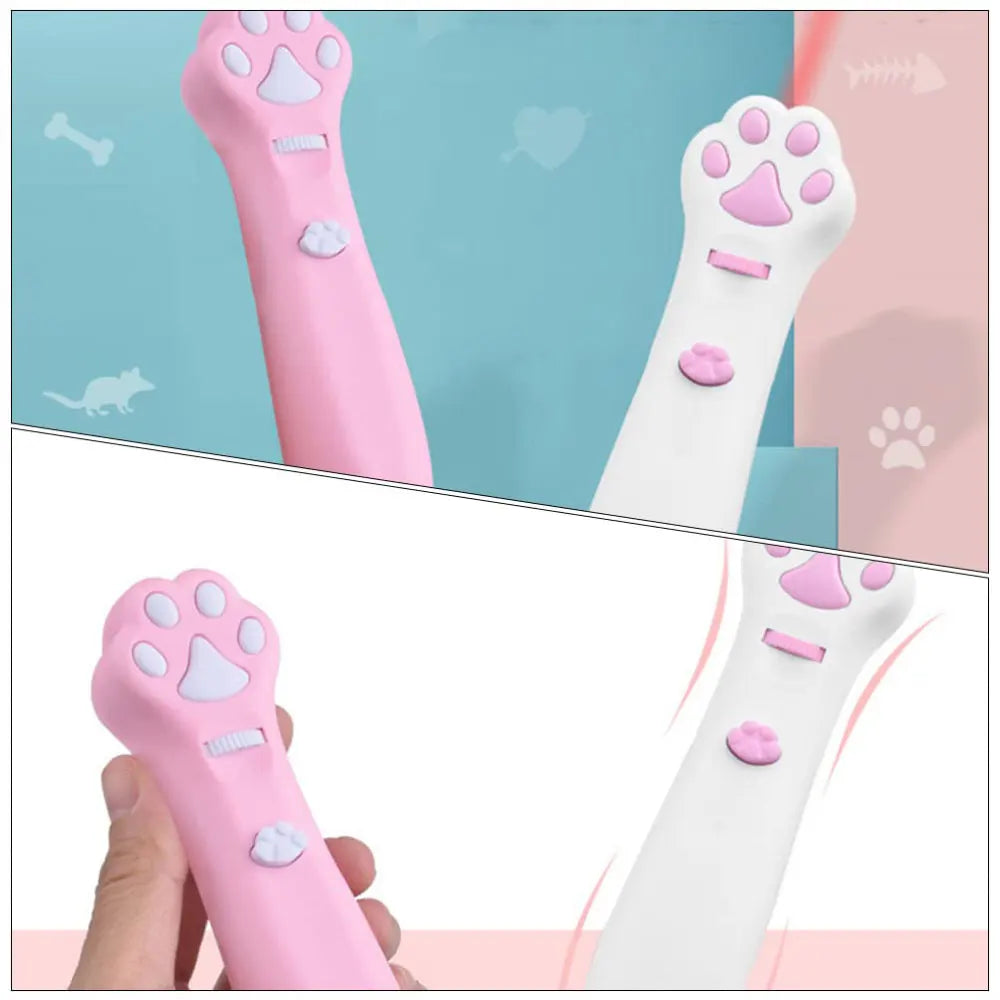 Laser Cat Teasing Stick LED Light Pointer Interactive Pet Toy for Cats & Dogs