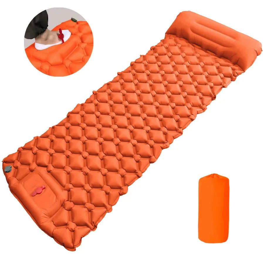 Inflatable Camping Mattress Pad with Pillows - Ultralight Air Mat