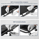 Foldable Garage Creeper Shop Seat, 300LBS Capacity, Automotive Repair Tool