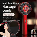 Electric Vibration Massage Comb with Red Light Therapy for Hair Growth