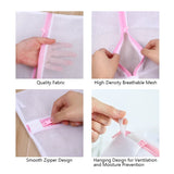 3 Pcs Set Zippered Mesh Laundry Bags for Underwear & Delicates Care
