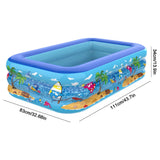 Large Inflatable Family Swimming Pool for Outdoor Fun and Relaxation