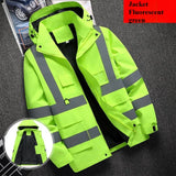 Men's Workwear Jacket Waterproof Windproof Reflective Outdoor Construction