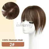 Human Hair Toppers 5x9cm Base Net 20cm Natural Look Hairpiece