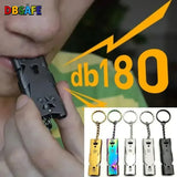 Survival Whistle High Decibel Emergency Keychain Pendant Outdoor Tool