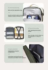 Expandable Travel Backpack for Business and Outdoor Use