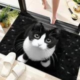 Kitten-Themed Anti-Slip Door Mat - Easy to Clean Home Decor