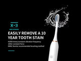 Sonic Electric Toothbrush IPX7 Waterproof USB Rechargeable 6 Modes