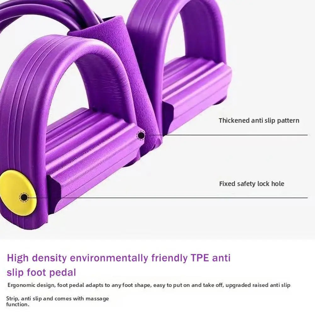 6-Tube Resistance Bands Set for Fitness, Yoga, Gym Exercises