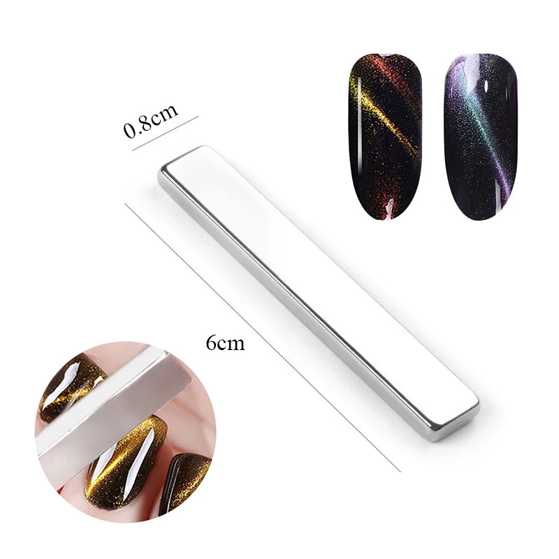 Magnetic Nail Art Tool 6-in-1 for Glitter Effect Manicure Design