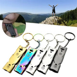 Survival Whistle High Decibel Emergency Keychain Pendant Outdoor Tool