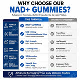 NAD+ Gummies with Nicotinamide Riboside, 30 Count, Sweet-Tart Chews
