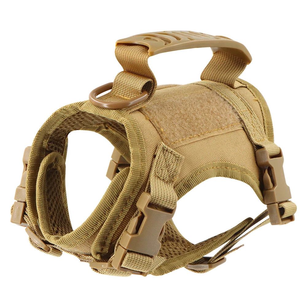 Tactical Cat Harness Adjustable Escape Proof Soft Mesh Vest for Walking