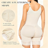 Colombian Full Body Shaper Girdle with Detachable Straps for Tummy Control