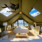 Inflatable Camping Tent for 4-8 Persons, Waterproof with Carry Bag