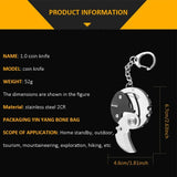 Multifunctional Keychain Screwdriver Hexagon Folding Coin Knife EDC Tool