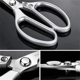Multifunctional Stainless Steel Kitchen Scissors for Meat & Fish Cutting