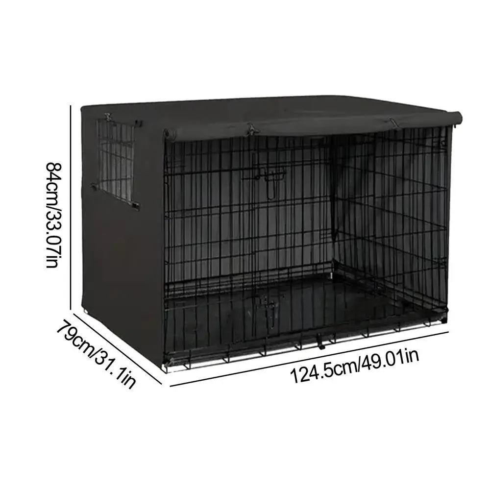 Pet Cage Cover Waterproof Oxford Dog Cat Crate Cover for Indoor Use