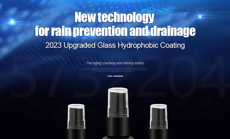 Car Glass Anti-Rain Spray Repellent Nano Coating Waterproof Agent 34ml