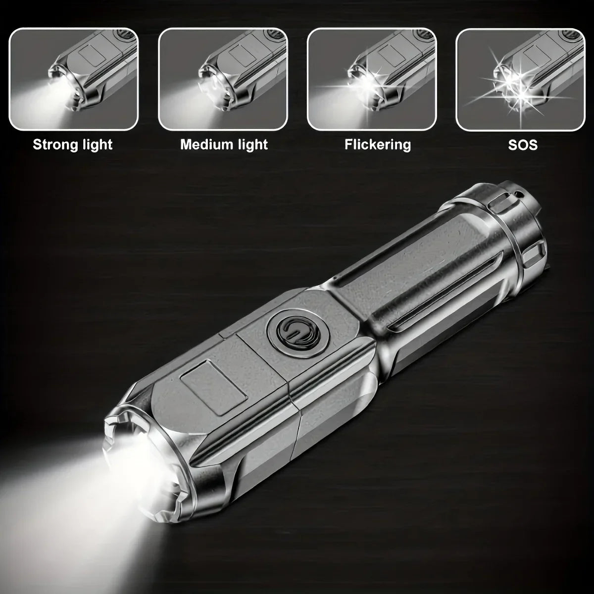 Powerful Rechargeable LED Flashlight 100,000 Lumen Waterproof Tactical Torch
