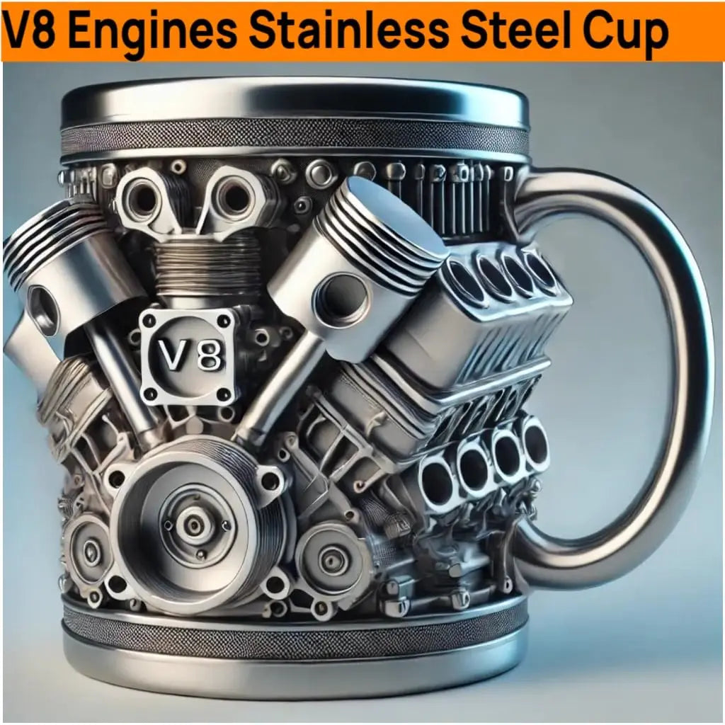 Stainless Steel Liner Coffee Cup Creative Resin Desktop Decoration Ornament
