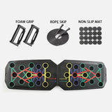 Portable Foldable Push-up Board Set with Handles for Fitness Training