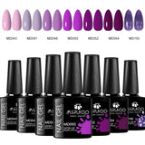 7pc Nail Gel Polish Set UV Soak Off Long Lasting Manicure Art Kit