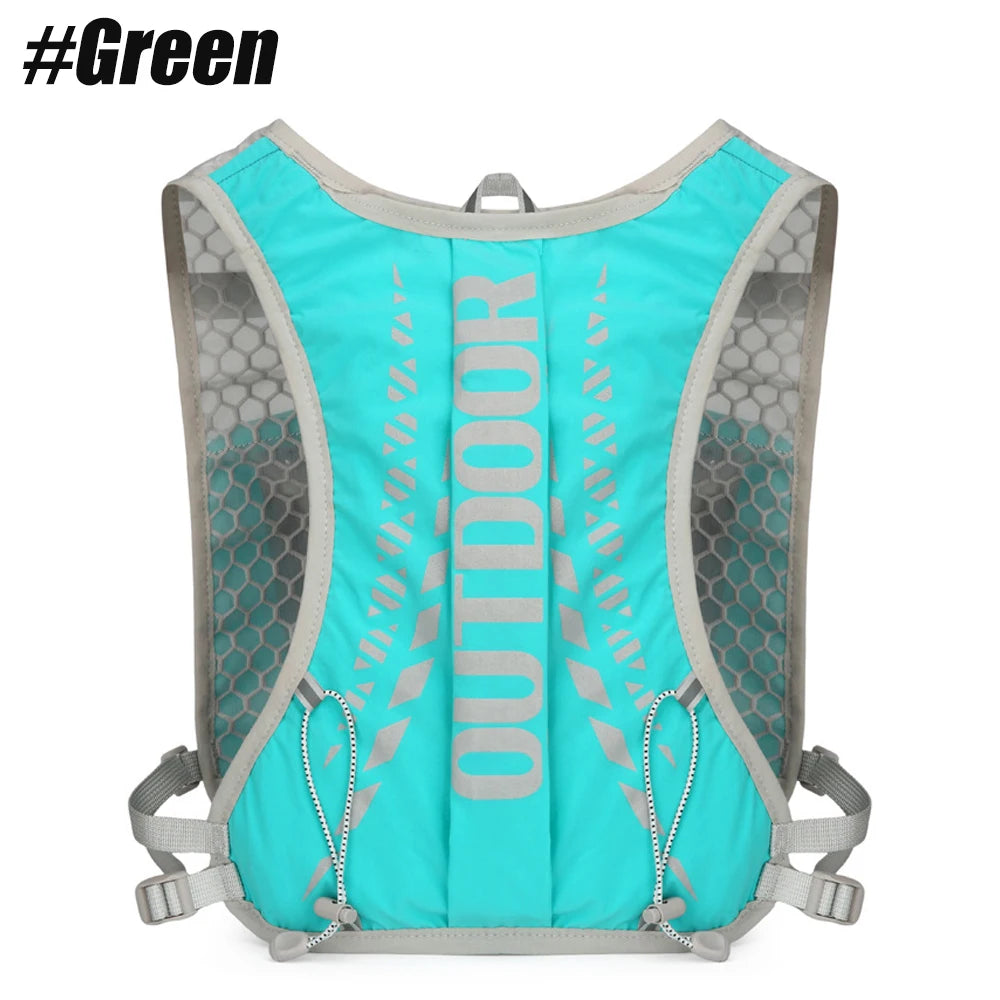 Lightweight Hydration Backpack Vest for Running, Hiking, Cycling - 1pc