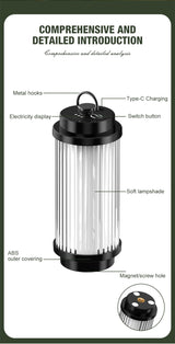 Adjustable Camping Lights Set - 5 Types - Type-C Charging - Outdoor Use