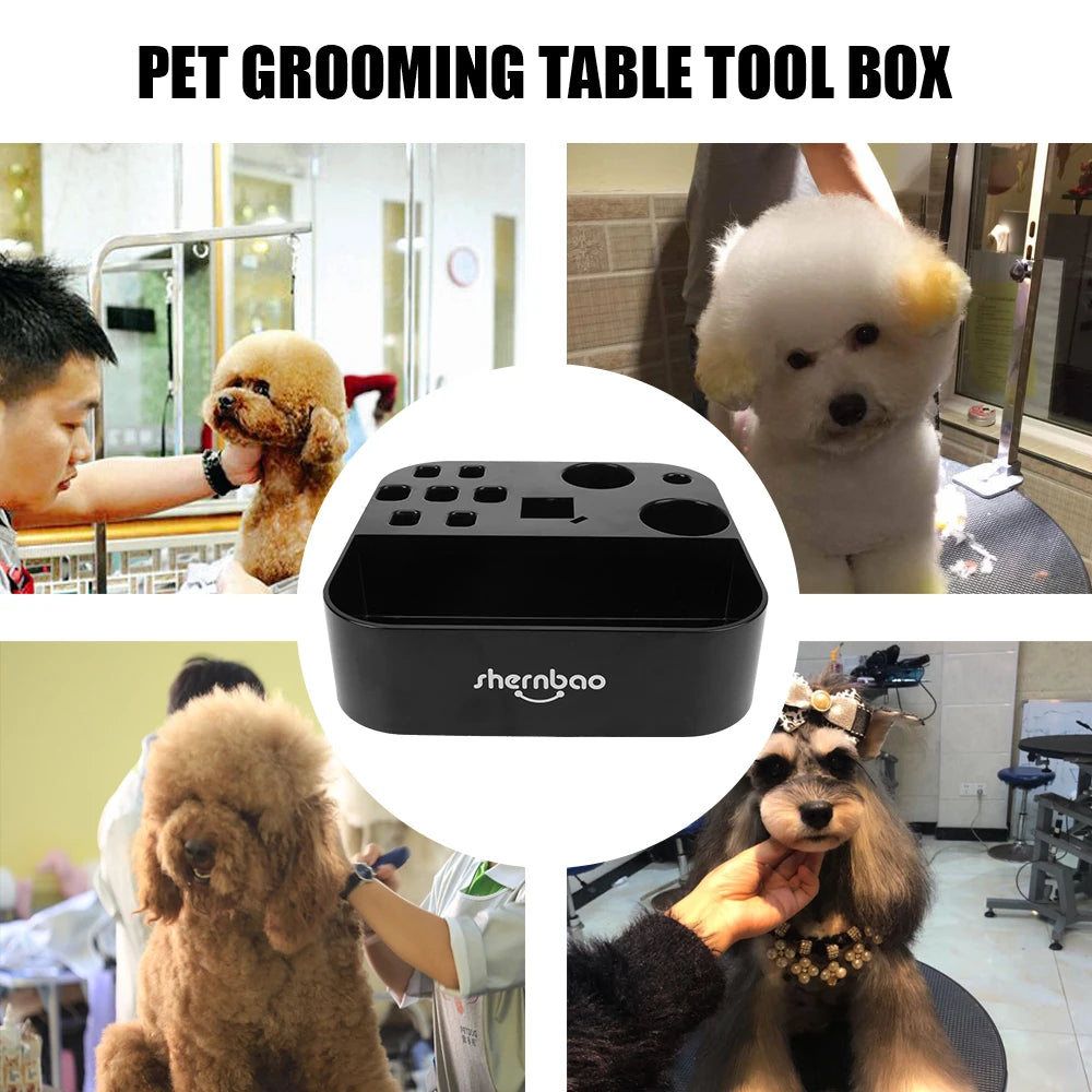 Pet Grooming Tools Set for Dogs & Cats - Scissors, Comb, Storage Box