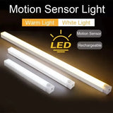 LED Strip Light Motion Sensor Dimmable Rechargeable Night Lighting Bar