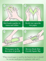 Aloe Vera Rose Double-Sided Wax Paper for Body Hair Removal