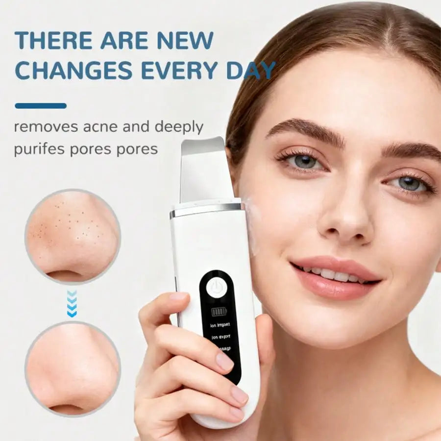 USB Rechargeable Ultrasonic Skin Cleaning Tool with 4 Modes