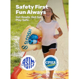 20FT Lawn Water Slide Bowling Game Set for Kids, PVC Material, Blue & Yellow