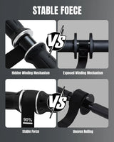 Forearm Strengthener Wrist Roller Silicone Handle Heavy-Duty Nylon Strap