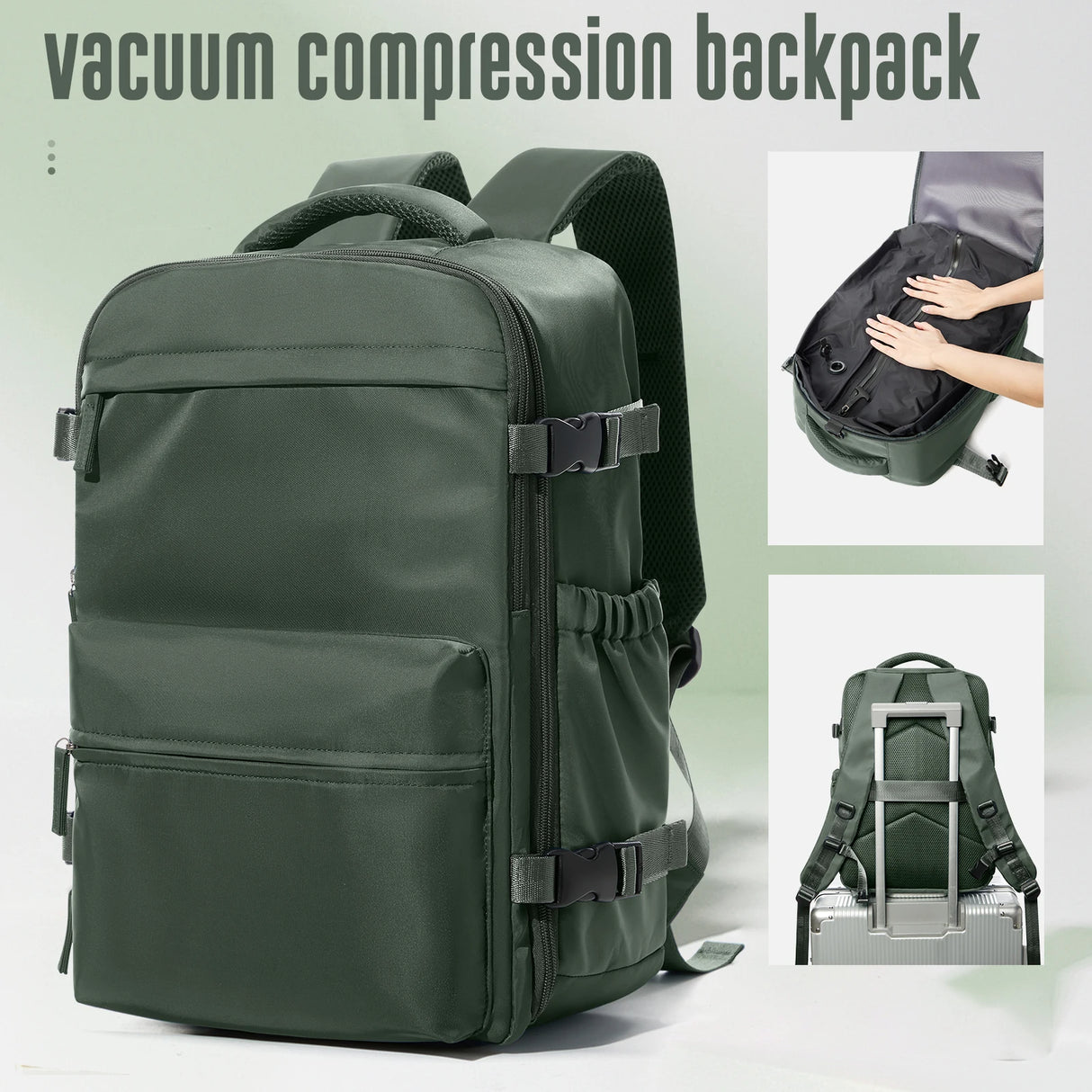 Large Capacity Vacuum Backpack for Travel, Business, and School Use