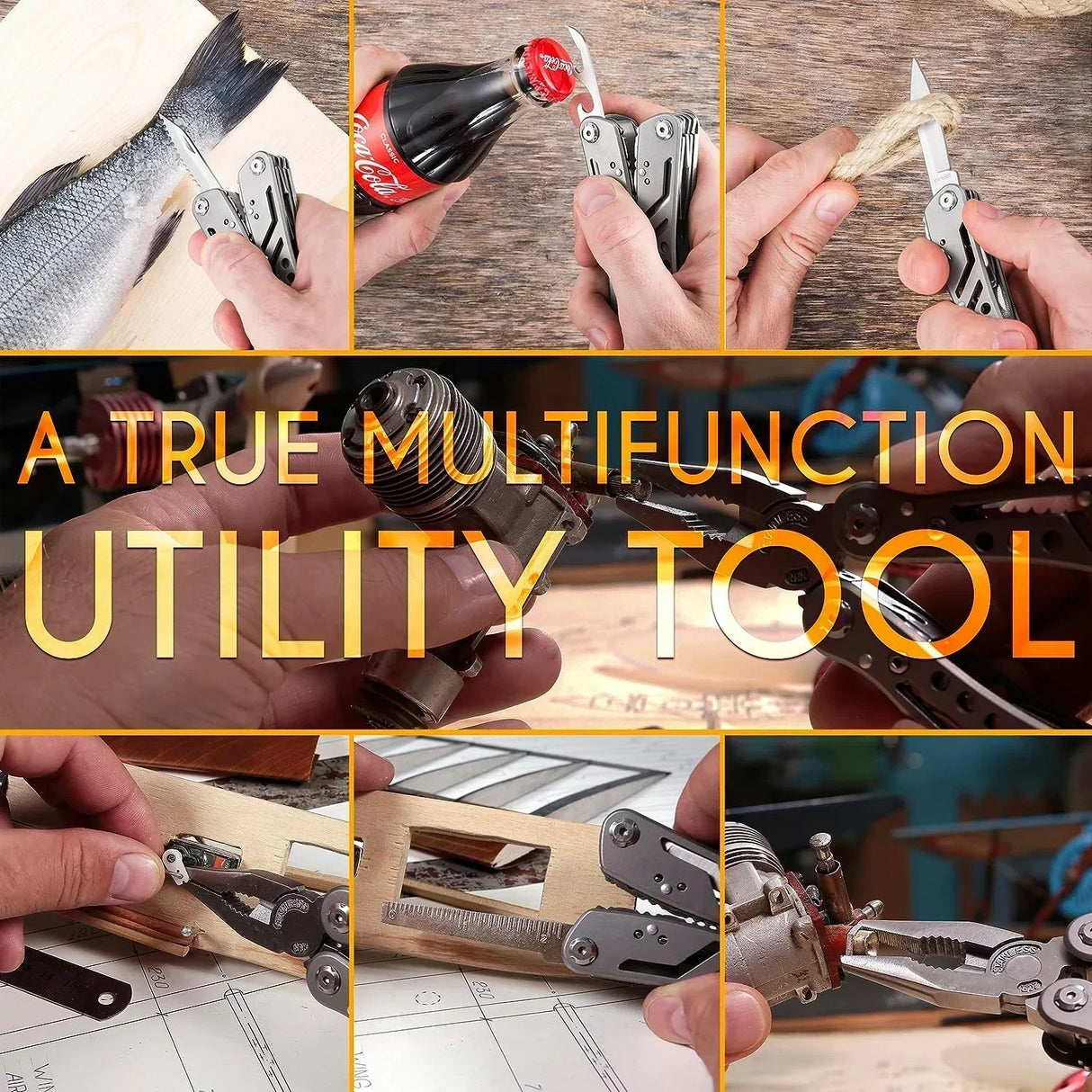 24-in-1 Multitool Pliers for Camping, Survival & Hunting Gifts for Men