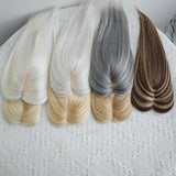 Natural Human Hair Toppers for Women, Silk Base, 5x9cm, Daily Use