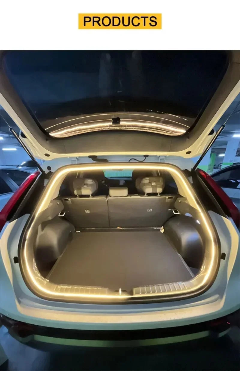 RGB LED Trunk Light | Open-Triggered, Dynamic Flow, Easy Install
