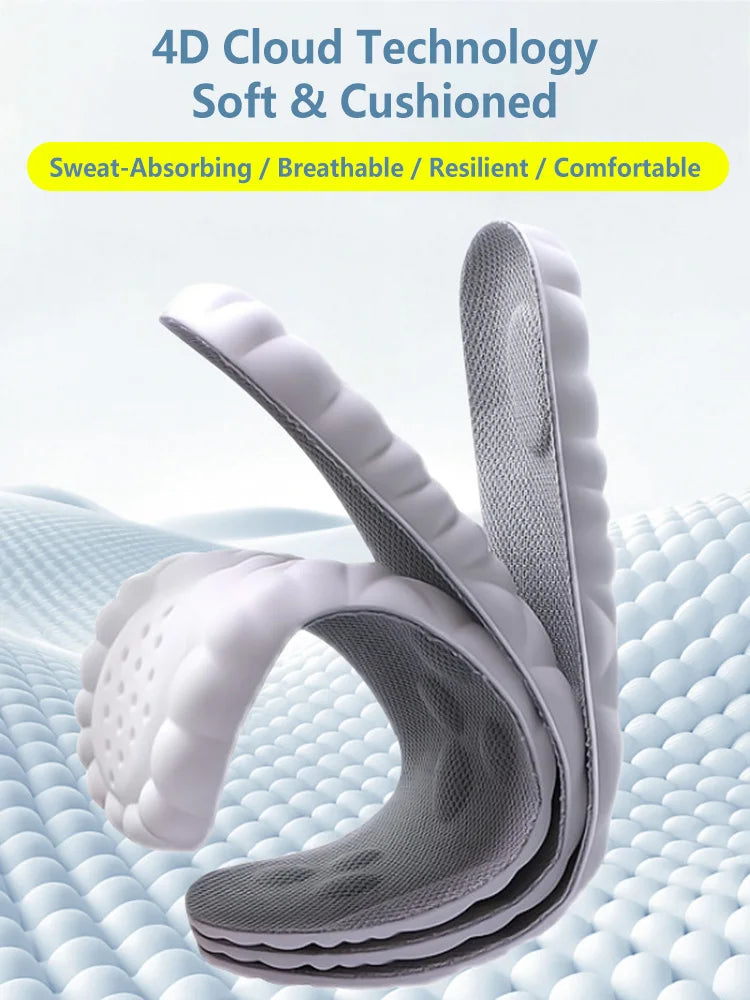 Latex Sport Insoles Orthotic Arch Support Cushion Pads for Shoes