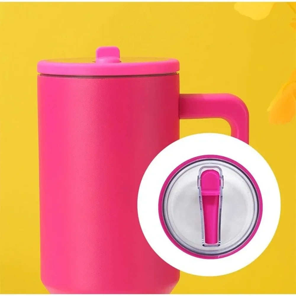 Stanley 40oz Spill-Proof Cup Cover with Spiral Straw Accessory