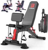 Foldable Dumbbell Bench with 6 Adjustable Levels, 1000 lbs Capacity