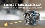 Stainless Steel Liner Coffee Cup Creative Resin Desktop Decoration Ornament
