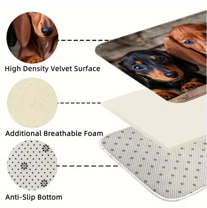 Cat Kitchen Rug Runner Mat Soft Comfortable 1/2pcs for Home Decor