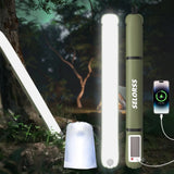 Portable Solar Camping Lantern with USB-Type C, 2000mAh