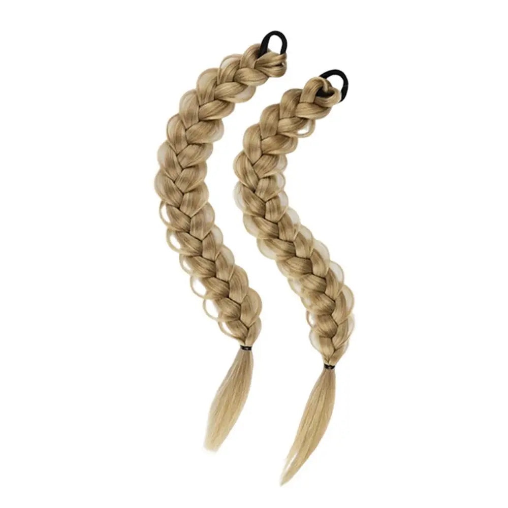 Braided Synthetic Hair Ponytail Extension with Elastic Band - Daily Use