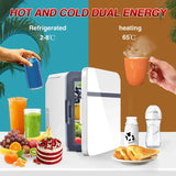 10L Portable Mini Fridge for Bedroom, Compact Design with Low Noise