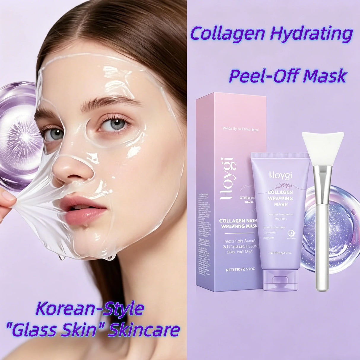Korean Skincare Collagen Peel Off Facial Mask, 100g, Pore Cleansing