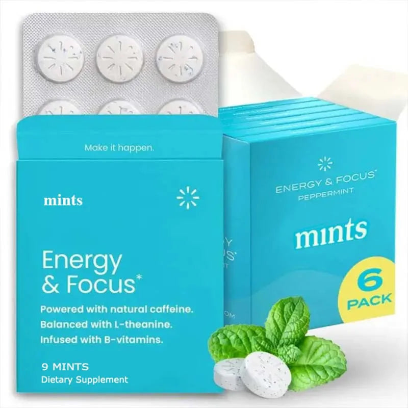Sugar-Free Caffeine Mints with L-Theanine and B Vitamins, 20 Count