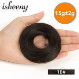 Messy Human Hair Buns Hairpieces in Natural Colors, 15g Each